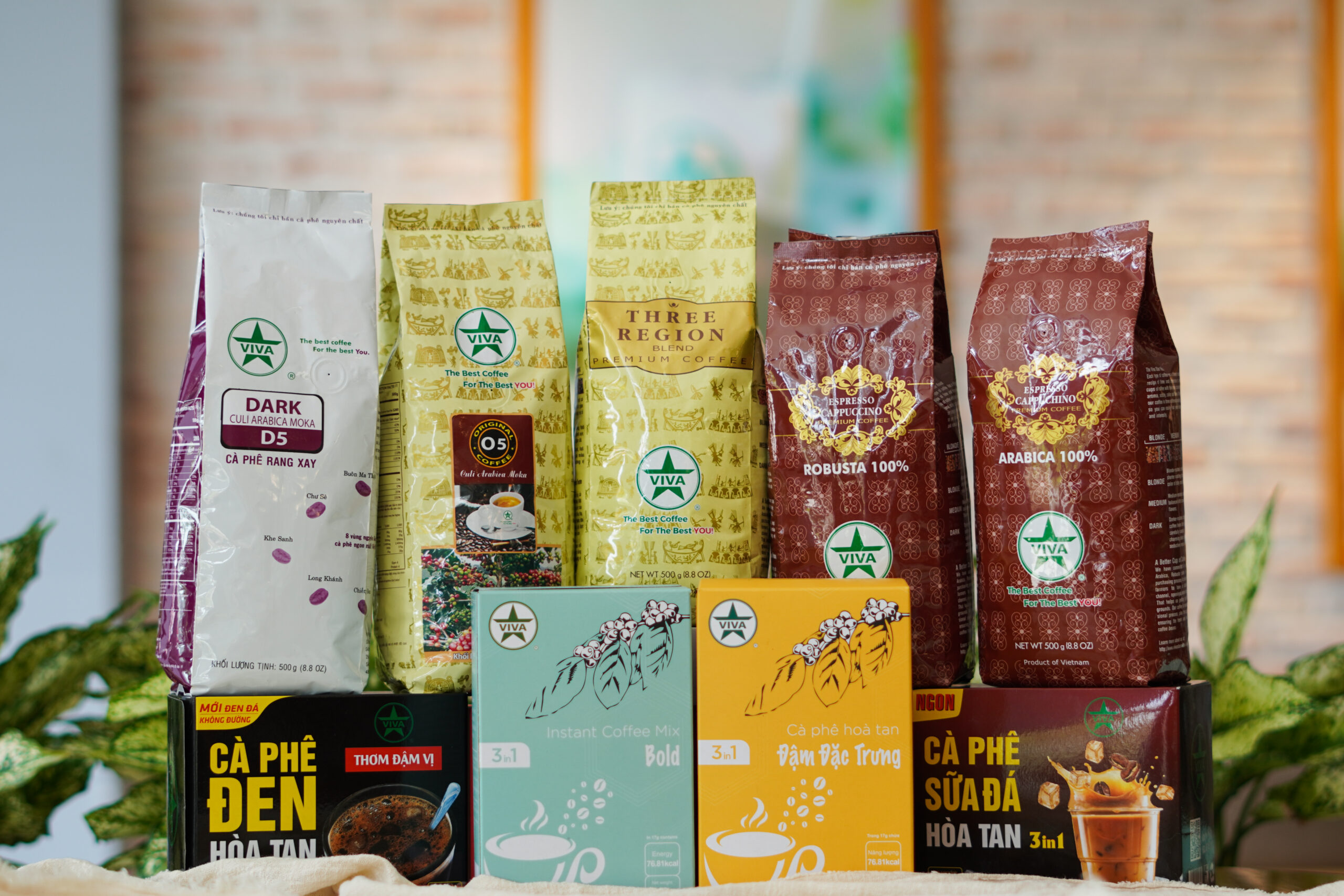 Các sản phẩm cà phê cho Viva sản xuất và phân phối